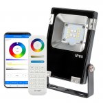 10W Smart LED Flood Light Fixture - MiLight / MiBoxer RGB+Tunable White - 120V - 760 Lumens