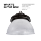 300W UFO LED High Bay Light With Reflector- 40,500 Lumens - 1000W MH Equivalent - 5000K