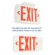 LED Exit Sign w/ Battery Backup - Single or Double Face