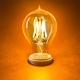 8W A19 Filament LED Light Bulb - Gold Tint Victorian Style Filament Bulb - Dimmable - 40W Equivalent - 470 Lumens