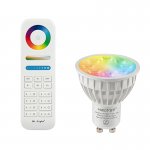 GU10 MiLight RGB+Tunable White LED Bulb - 4-Watt (35-Watt Equivalent) - 280 Lumens - RF Remote Optional