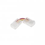 Solderless Clamp-On Left / Right ‘L’ Wire Connector - 10mm Tunable White LED Strip Lights