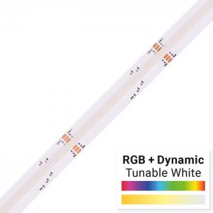 5m ColorBright™ RGB + Dynamic Tunable White COB LED Strip Light - COB Series Color-Changing LED Tape Light - 24V - IP20