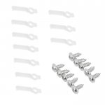 12mm LED Strip Light Mounting Clips With Screws - 10 Pack