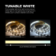 Tunable White LED Strip Light Kit - White LED Tape Light - 5m - Bluetooth Smartphone App Controlled