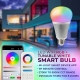 9W A19 MiBoxer WiFi Smart LED Light Bulb - RGB+Tunable White - Smartphone Compatible - 60W Equivalent - 850 Lumens - With WIFI Gateway