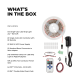 White LED Strip Lighting Kit - 5m Under Cabinet LED Tape Light - Wireless RF Controller - 150 lm/ft