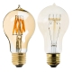 8W A19 Filament LED Light Bulb - Gold Tint Victorian Style Filament Bulb - Dimmable - 40W Equivalent - 470 Lumens