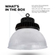 150W UFO LED High Bay Light w/ Reflector - 19,500 Lumens - 400W Metal Halide Equivalent - 5000K