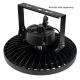 100W Black UFO LED High Bay Light - Programmable Motion Sensor - 15500 Lumens - 320W MH Equivalent