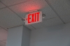 White LED Exit Sign/Emergency Light Combo w/ Battery Backup - Single or Double Face - Adjustable Light Heads