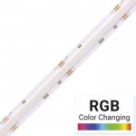 5m ColorBright™ RGB Color Changing COB LED Strip Light - COB Series LED Tape Light - 24V - IP20