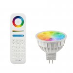 MR16 MiLight RGB+Tunable White LED Bulb - 4-Watt (35-Watt Equivalent) - 280 Lumens - RF Remote Optional