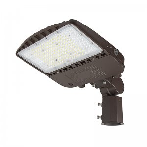 150W LED Parking Lot Light - Shoebox Area Light with Knuckle Slipfitter Mount - 21000 Lumens - 320W MH Equivalent - 4000K / 5000K