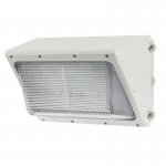 120W LED Wall Pack - 400W Metal Halide Equivalent - White - Glass Lens - 12000 Lumens - 5000K