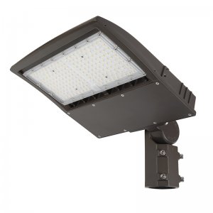 LED Parking Lot Light - 150W Shoebox Area Light With Optional Photocell - Knuckle Slipfitter Mount - 400W Metal Halide Equivalent - 20,250 Lumens - 5000K