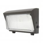 120W LED Wall Pack - Integrated Photocell - 15600 Lumens - Glass Lens - 1000W MH Equivalent - 5000K