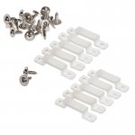 16mm Silicone Mounting Clip and Screws for STW Series Waterproof Strip Lights - 10 Pack