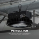 300W UFO LED High Bay Light - 39,000 Lumens - 200-480 VAC - 1,000W Metal Halide Equivalent - 5000K