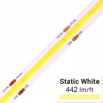 5m UltraBright™ Architectural Series White COB LED Strip Light - COB Series LED Tape Light - High CRI - 12V / 24V - IP20