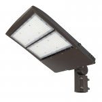 240W High Voltage LED Parking Lot Light With Knuckle Slipfitter Mount - 277-480 VAC - 750W MH Equivalent - Optional Photocell - 32,400 Lumens - 5000K