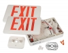 Red LED Exit Sign with Battery Backup - Single or Double Face