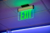 Edge Lit LED Exit Sign w/ Battery Backup - Single Face - Adjustable Angle