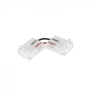 Solderless Clamp-On Left / Right ‘L’ Wire Connector - 12mm Single Color LED Strip Lights - 22 AWG