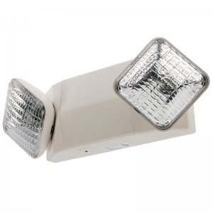 Dual-Head LED Emergency Light with Battery Backup - Adjustable Light Heads