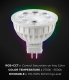 MR16 MiLight RGB+Tunable White LED Bulb - 4-Watt (35-Watt Equivalent) - 280 Lumens - RF Remote Optional