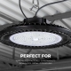 240W Black UFO LED High Bay Light - 38400 Lumens - 1000W Metal Halide Equivalent