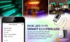 LED Wi-Fi / Bluetooth RGB LED Controller - Alexa / Google Assistant / Smartphone Compatible - 12-24 VDC