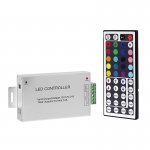 RGB LED Controller with Wireless IR Remote - Dynamic Color-Changing Modes - 3 Amps/Channel