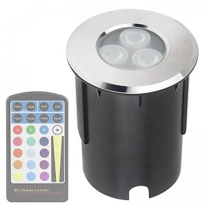 G-LUX RGB LED Flat Top In-Grade Well Light - 8 Watt - RGB with Sleeve