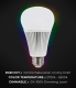 9W A19 MiLight RGB+Tunable White LED Light Bulb - RF Remote Optional - 60W Equivalent - 850 Lumens