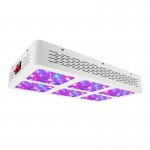 390W Full-Spectrum LED Grow Light - 12-Band Multi Spectrum - Selectable Vegetation and Bloom Switches