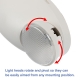 Dual-Head LED Emergency Light with Battery Backup - Adjustable Round Light Heads