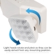 LED Emergency Light - Square Adjustable Lamp Heads - White Housing - 120-347 VAC